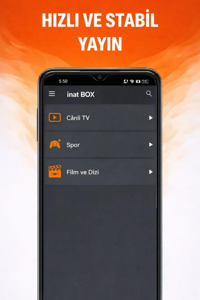 Canlı Yayın Mobil Uygulama Arayüzü
